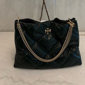 Tory Burch (Large size) Green Kira diamond - quilted Shoulder Bag